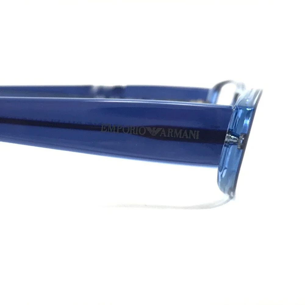 Emporio Armani Eyeglasses Frames 566 414 Blue Rectangular Full Rim 48-18-135